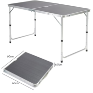 Set de camping RORY, 5 piese, pliabil, gri