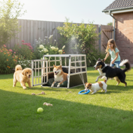 Cușcă de transport pentru câini BRUNO, 70x54x51cm, argintiu/negru