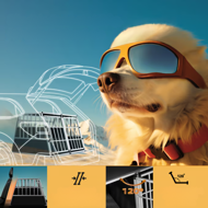 Cușcă de transport pentru câini BRUNO, 97x90x70cm, argintiu/negru