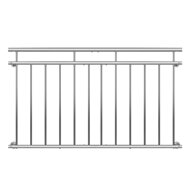 Balustrada de fier neoxidabil pentru ferestrele franceze, balcoane 90x156 cm