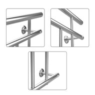 Balustrada de fier neoxidabil pentru ferestrele franceze, balcoane 90x156 cm