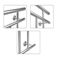 Balustrada de fier neoxidabil pentru ferestrele franceze, balcoane 90x156 cm