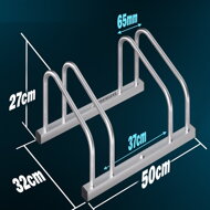 Suport pentru 2 biciclete BIKE, 50x32x27cm, argintiu