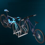 Suport pentru 2 biciclete BIKE, 50x32x27cm, argintiu