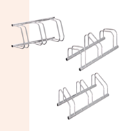 Suport pentru 3 biciclete BIKE, 84x32x27cm, argintiu