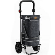 Geantă de cumpărături pe roți EASY, 50L, negru