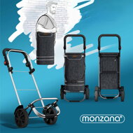 Geantă de cumpărături pe roți EASY, 50L, negru