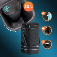 Geantă de cumpărături pe roți EASY, 50L, negru
