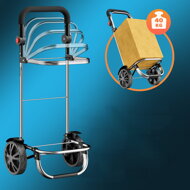 Geantă de cumpărături pe roți EASY, 50L, albastru