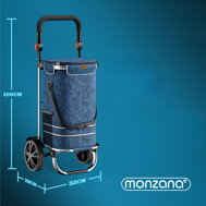 Geantă de cumpărături pe roți EASY, 50L, albastru