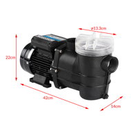 Pompa pentru sistemul de filtrare de nisip cu o capacitate de 9960 l/h și pre-filtru