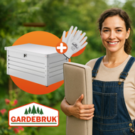 Cutie metalică de depozitare METALBOX, 385 l, 120×62×63cm, gri