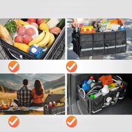 Organizator pentru portbagajul auto LEROY, 63L, 60x35x30cm, negru