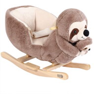 Balansoar leneș cu centură de siguranță, maro