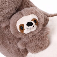 Balansoar leneș cu centură de siguranță, maro