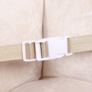 Balansoar leneș cu centură de siguranță, maro