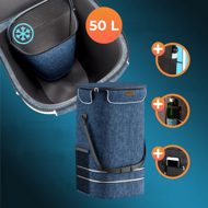 Geantă de cumpărături pe roți pentru scări COMFORT, 50L, albastru