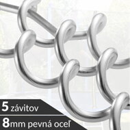 Set de cuie pentru sol, argintiu, 42,5x8,5 cm