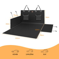Husă auto impermeabilă OTO, 101x180cm, negru