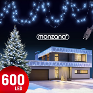 Șir luminos de Crăciun SIMPLE, 60m, alb rece