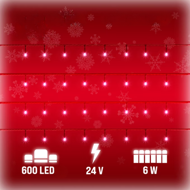 Șir luminos de Crăciun SIMPLE, 60m, alb rece