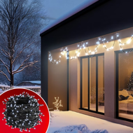 Șir luminos de Crăciun SIMPLE, 60m, alb rece