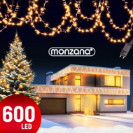 Șir luminos de Crăciun SIMPLE, 60m, alb cald