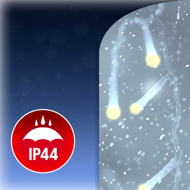 Șir luminos de Crăciun SIMPLE, 60m, alb cald