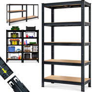 Raft cu capacitate mare HEAVY, max. 875kg, 90x40x180cm, negru