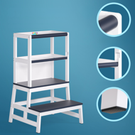 Turn de învățare PLAY din pin, 93x56x49, albă/antracit  