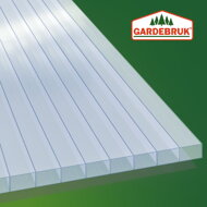Policarbonat celular MARK 6mm, 60,5x121x0,6cm, 10 bucăți, transparent