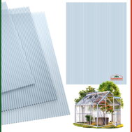 Policarbonat celular MARK 6mm, 60,5x121x0,6cm, 10 bucăți, transparent