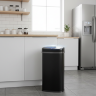 Coș de gunoi cu senzor DEUS, 58 litri, negru