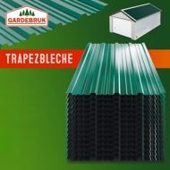 Tablă trapezoidală ARON, set 14 bucăți, 110×46 cm, verde