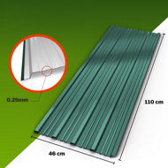 Tablă trapezoidală ARON, set 14 bucăți, 110×46 cm, verde