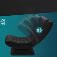 Șezlong ABERDEEN, 87x60x105cm, negru