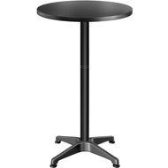 Masă de bar reglabilă din aluminiu NERO, negru