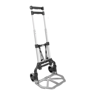 Cărucior de transport reglabil pe înălțime TROY, max. 80 kg, argintiu/negru