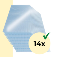 Policarbonat celular MARK 4mm, 60,5x121x0,4cm, 14 bucăți, transparent