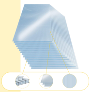 Policarbonat celular MARK 4mm, 60,5x121x0,4cm, 14 bucăți, transparent