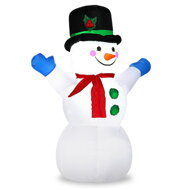 Om de zăpadă gonflabil cu iluminare, 120cm, alb