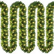 Ghirlandă de Crăciun ANDREA cu iluminare, 5m, verde  