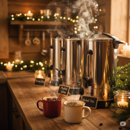 Încălzitor pentru vin/ceai COZY, 20l, argintiu  