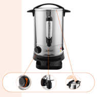 Încălzitor pentru vin/ceai COZY, 6,8l, argintiu  
