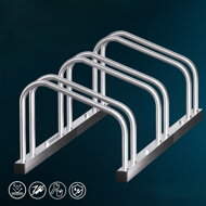 Suport pentru 3 biciclete BIKE, 71x32x27cm, argintiu