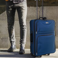 Set de valize de călătorie TRAVEL, 5 piese, albastru închis