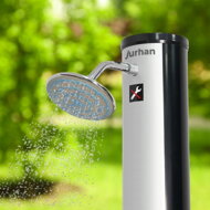 Duș solar KARIBIK, 35 l, argintiu/negru