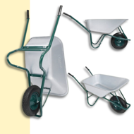 Roabă GREEN BARRY zincată, capacitate max. 100l/250kg, argintiu/negru