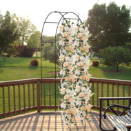 Suport arcuit pentru trandafiri 240x140x37 cm