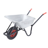Roabă BARRY zincată, capacitate max. 100l/250kg, argintiu/negru